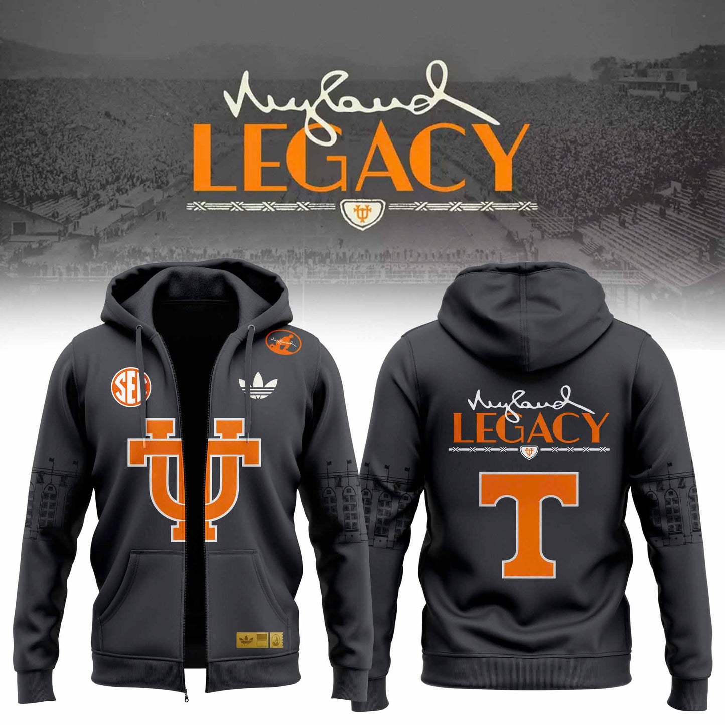 TN Nyld Lgcy Smokey Grey Collections Premium 3D Zip Hoodie V1