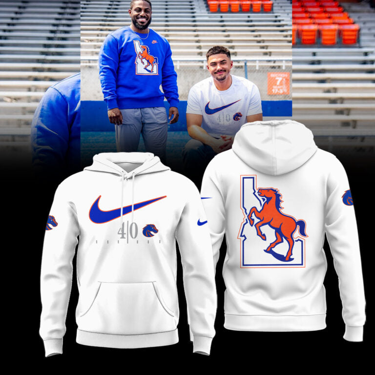 Limited Edition Boise State Broncos 40 Years of Blue Turf Shirt