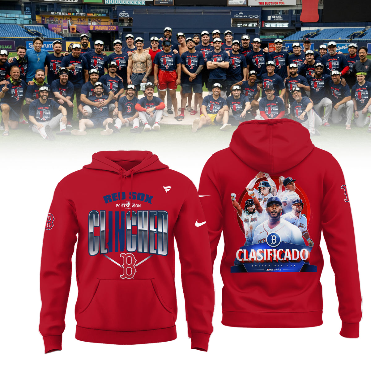 Limited Edition Red Sox Clinched Postseason 2026 Shirt