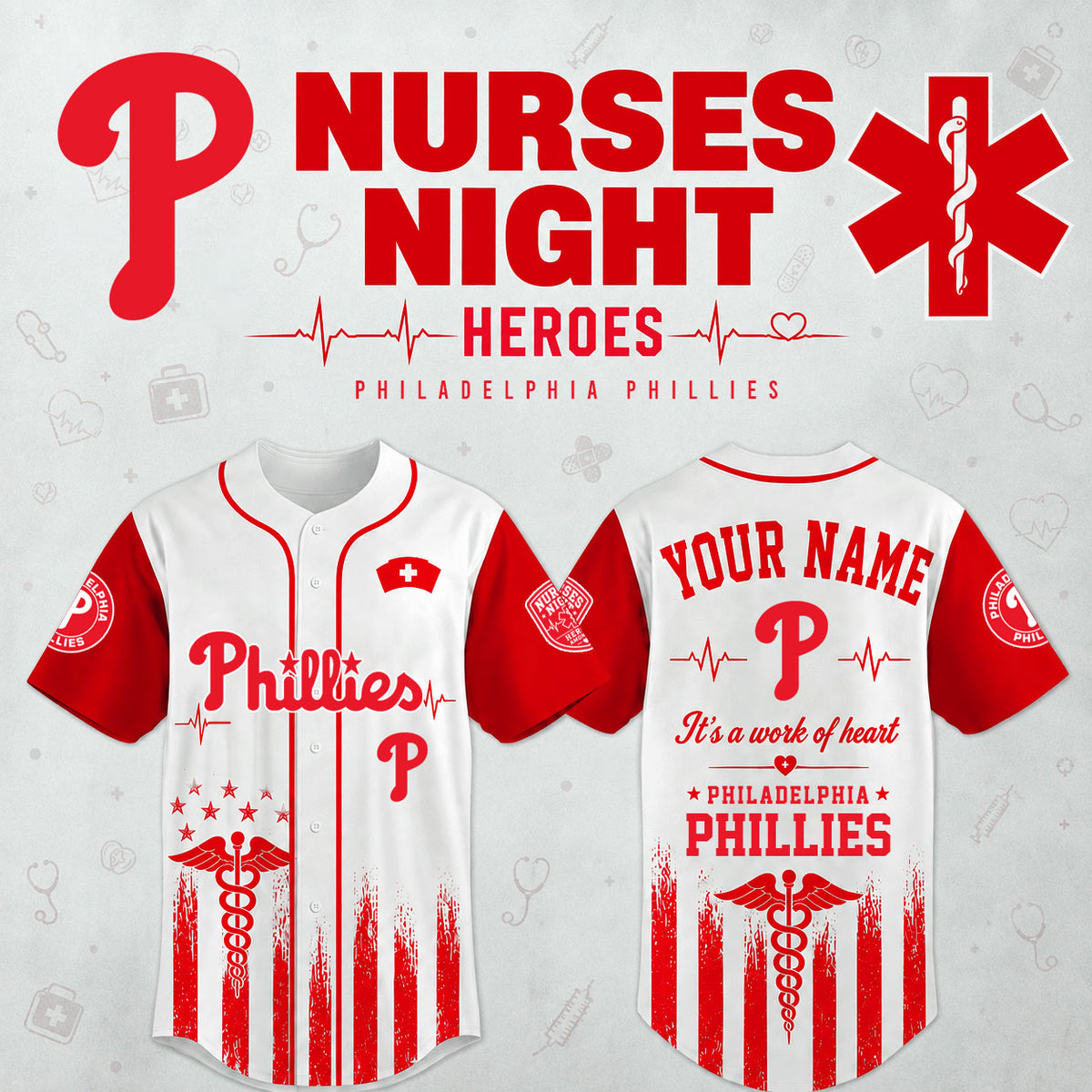 Philadelphia Phillies Nurses Night Jersey 2026