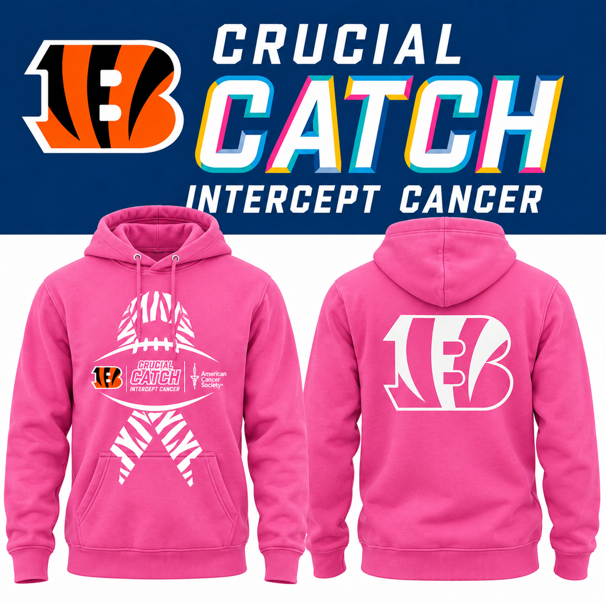Cincinnati Bengals 2026 Crucial Catch Hoodie