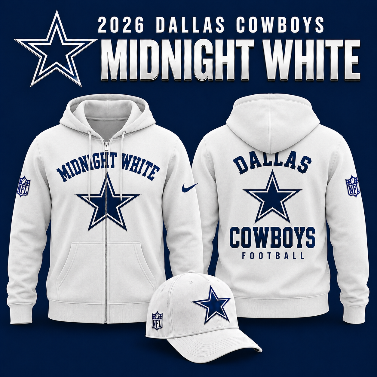 2026 Dallas Cowboys - Midnight White Limited Edition