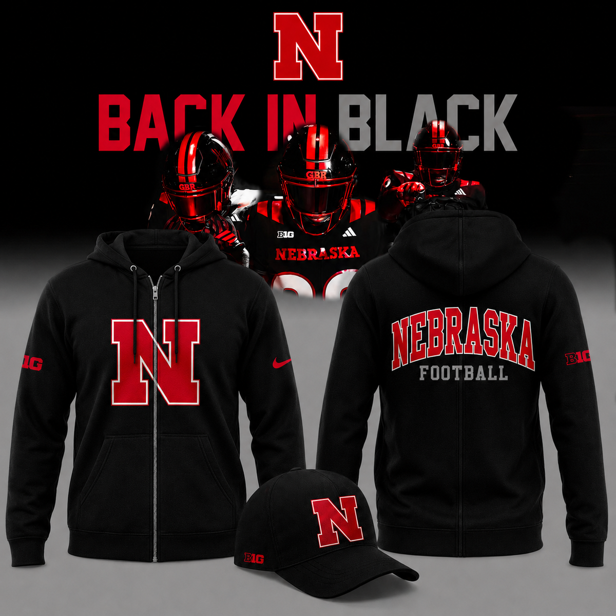 2026 Nebraska Football - Back in Black Limited Edition