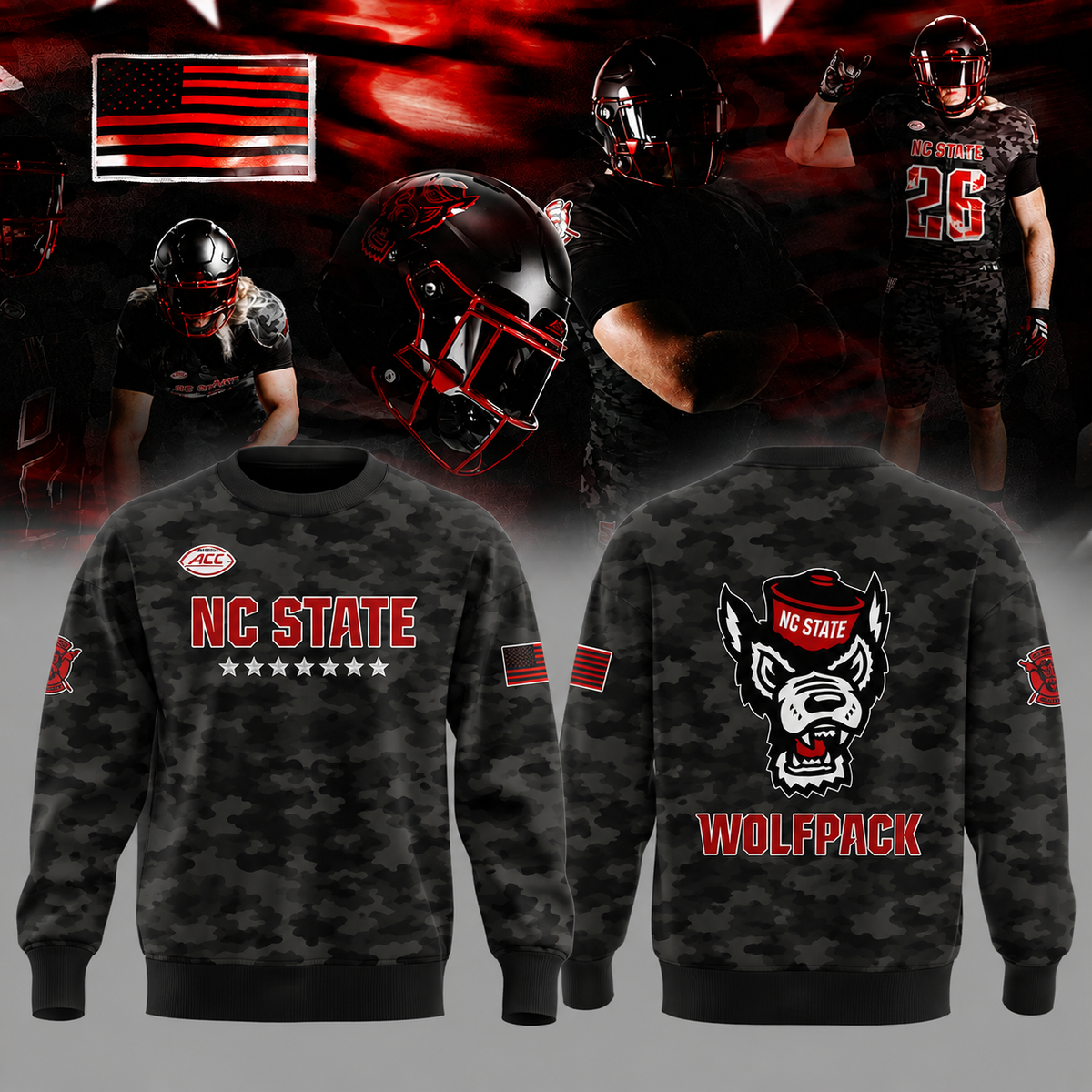 Special 2026 Wolfpack Warriors NC State Football Sweater