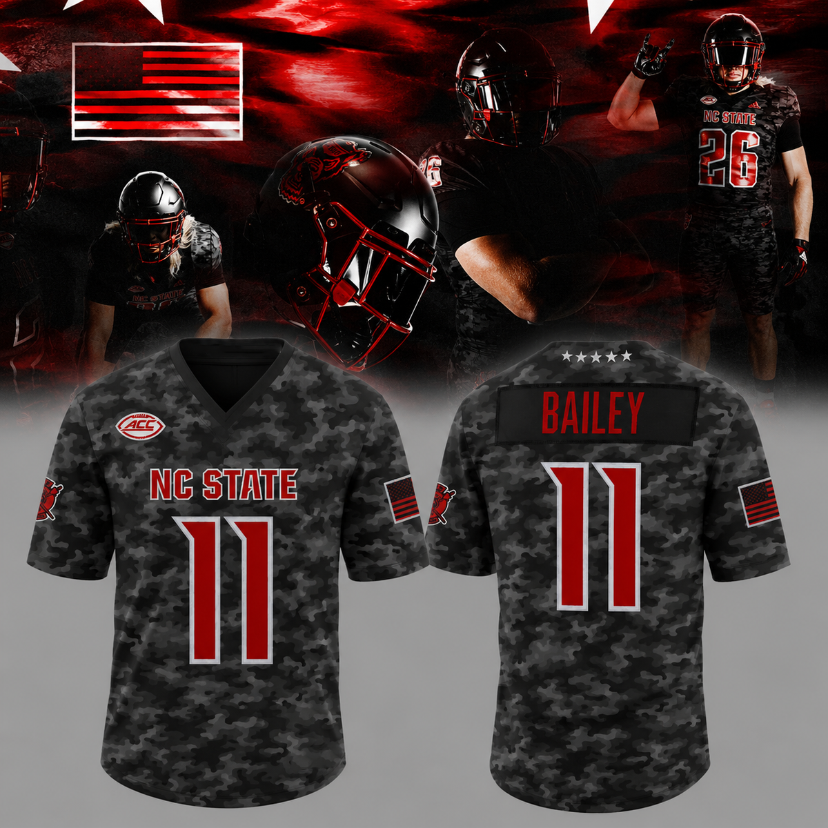 Special 2026 Wolfpack Warriors NC State Football Jesrey