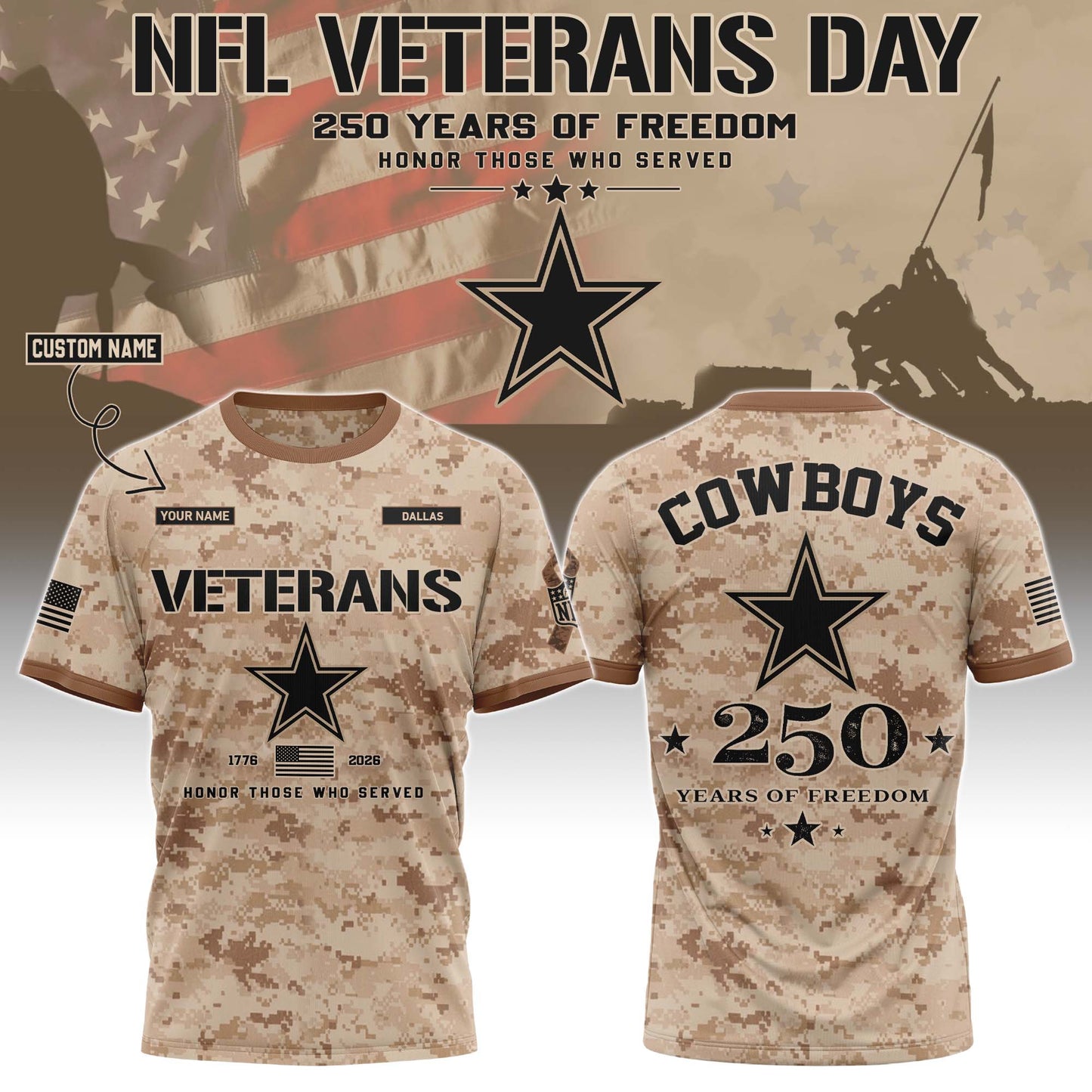 .DAL Special Veterans Day 2026 Limited Edition T.shirt