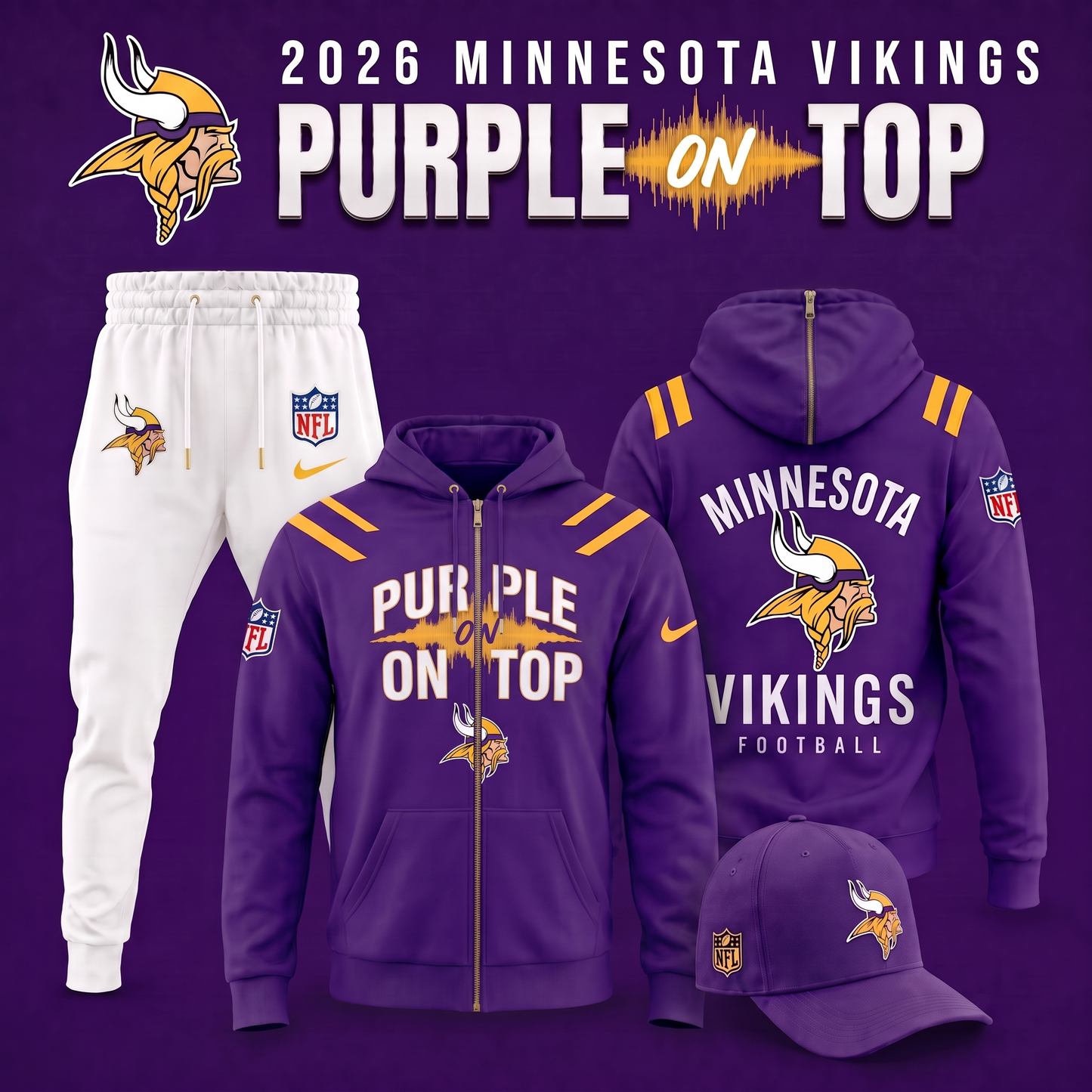 Minnesota Vikings - PURPLE ON TOP 2026