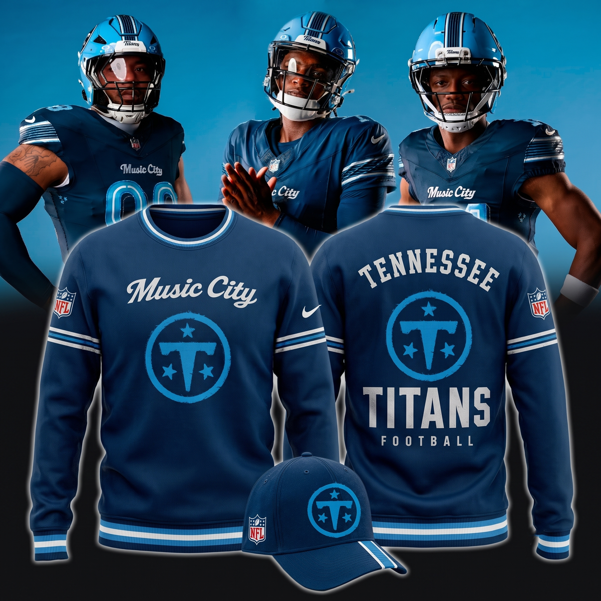 Tennessee Titans - For Music City 2026 Rivalries Uniform - Sweater