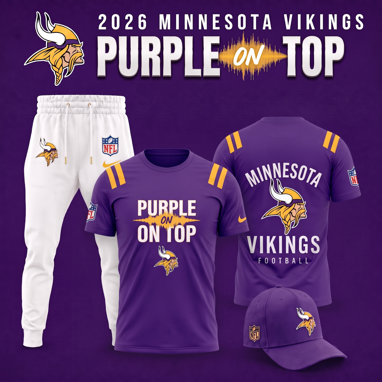 Minnesota Vikings - PURPLE ON TOP 2026