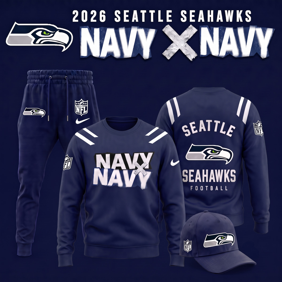 Seattle Seahawks - Navy X Navy 2026