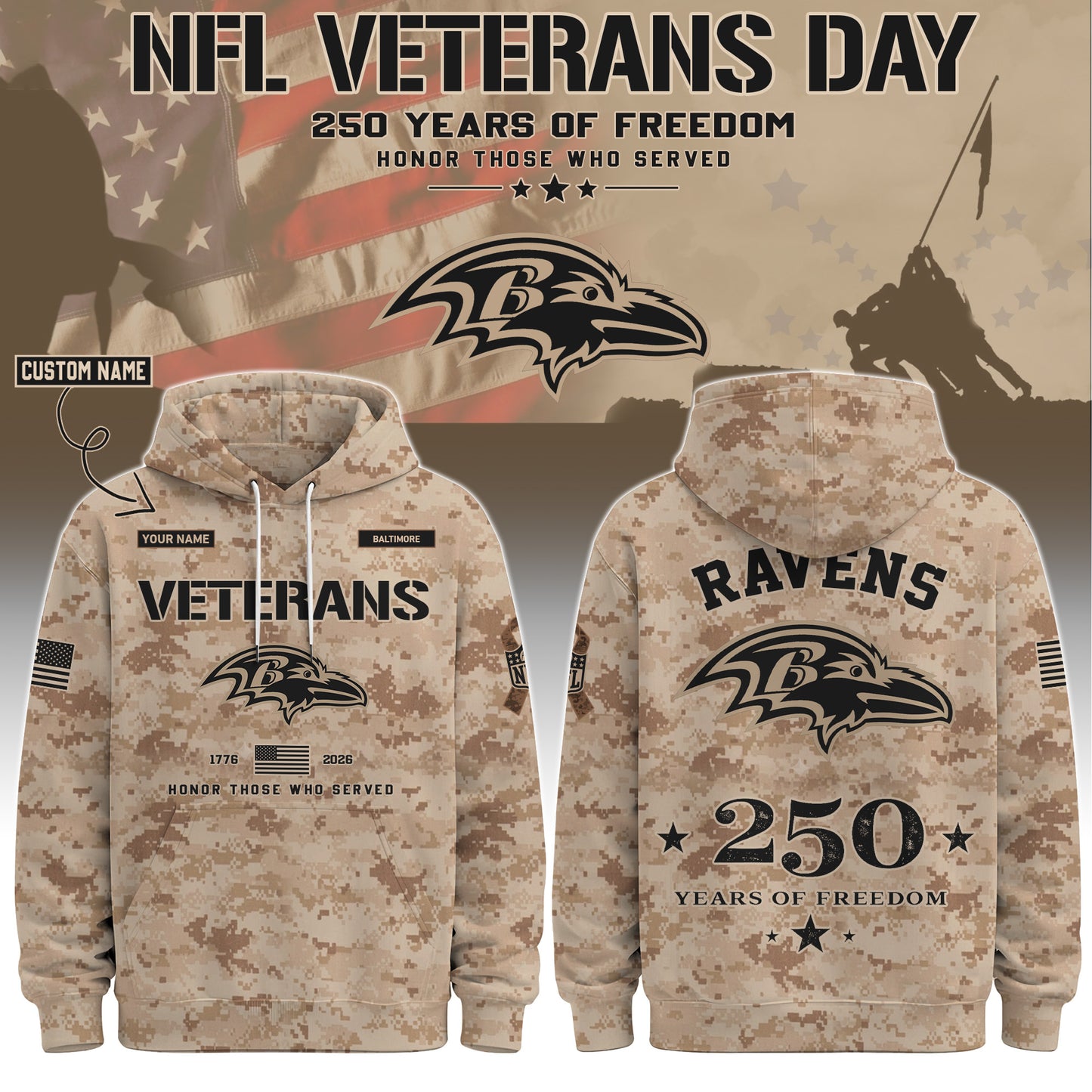.BAL Special Veterans Day 2026 Limited Edition Hoodie