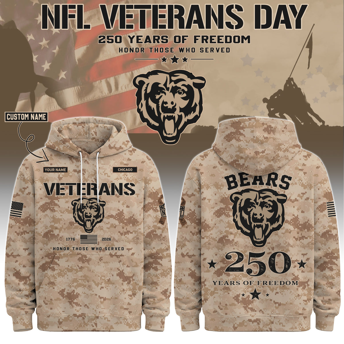 CHI Special Veterans Day 2026 Limited Edition Hoodie