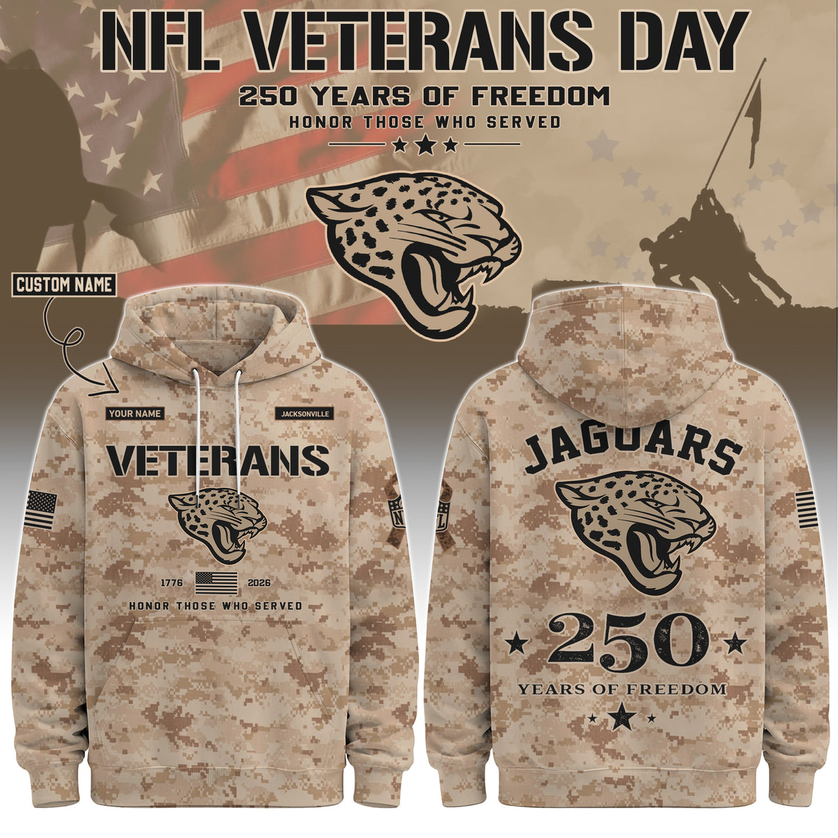 JAX Special Veterans Day 2026 Limited Edition Hoodie