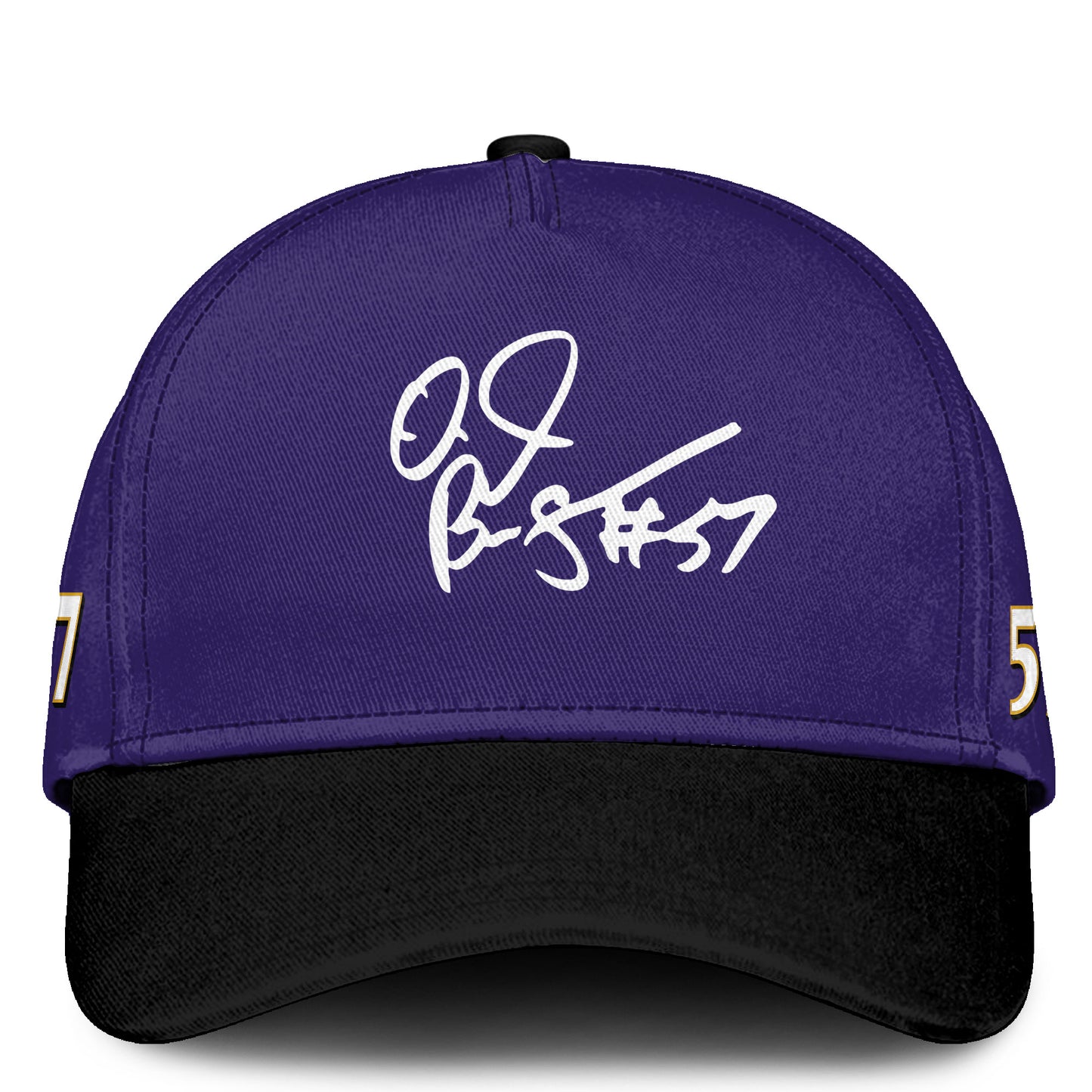 In Loving Memory O.J. Brigance 57 Memorial Football Jersey – Purple Tribute Fan Jersey