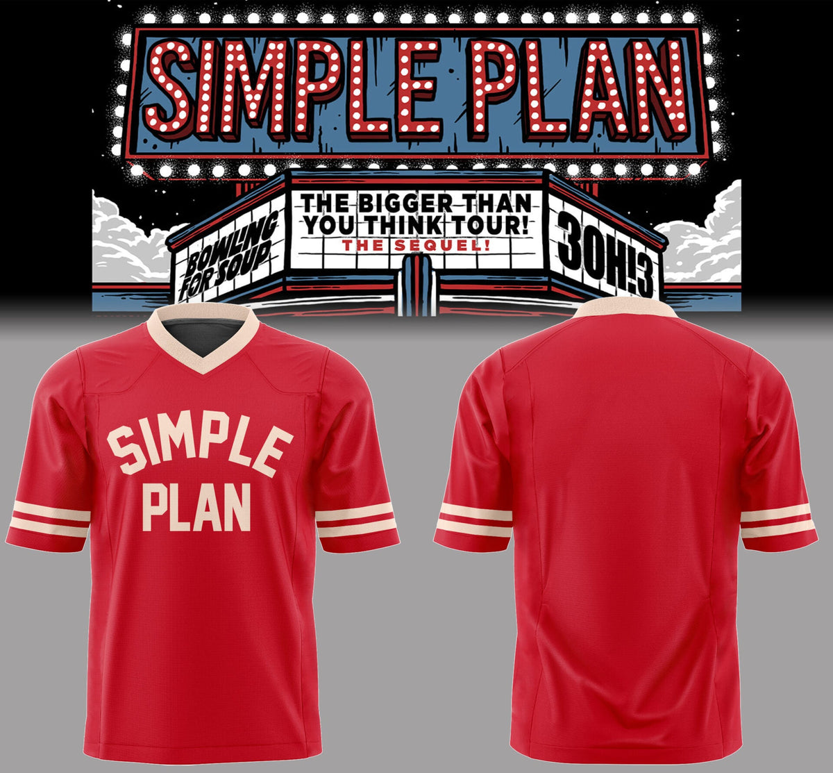 Limited Edition Bigger Than You Think! Tour Football Jersey