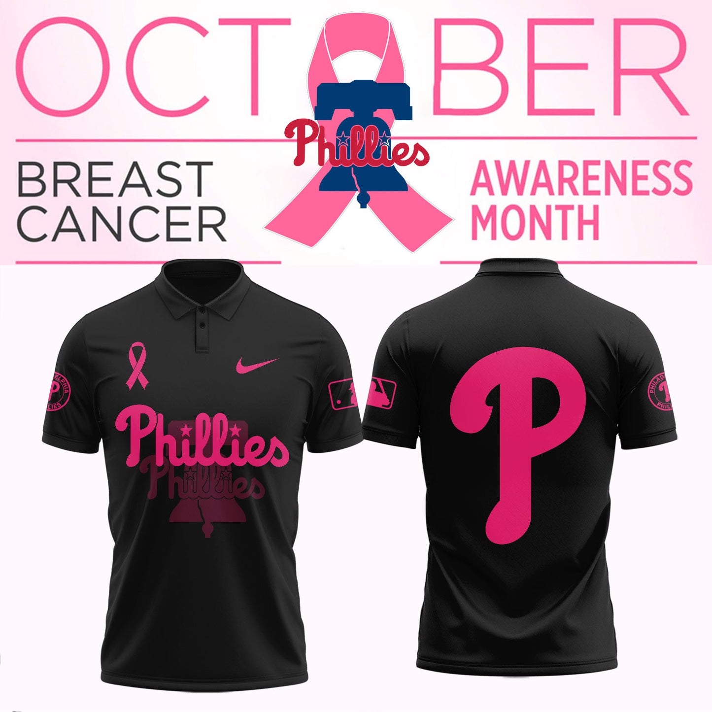 _Philadelphia Phillies - Breast cancer awareness month Jersey