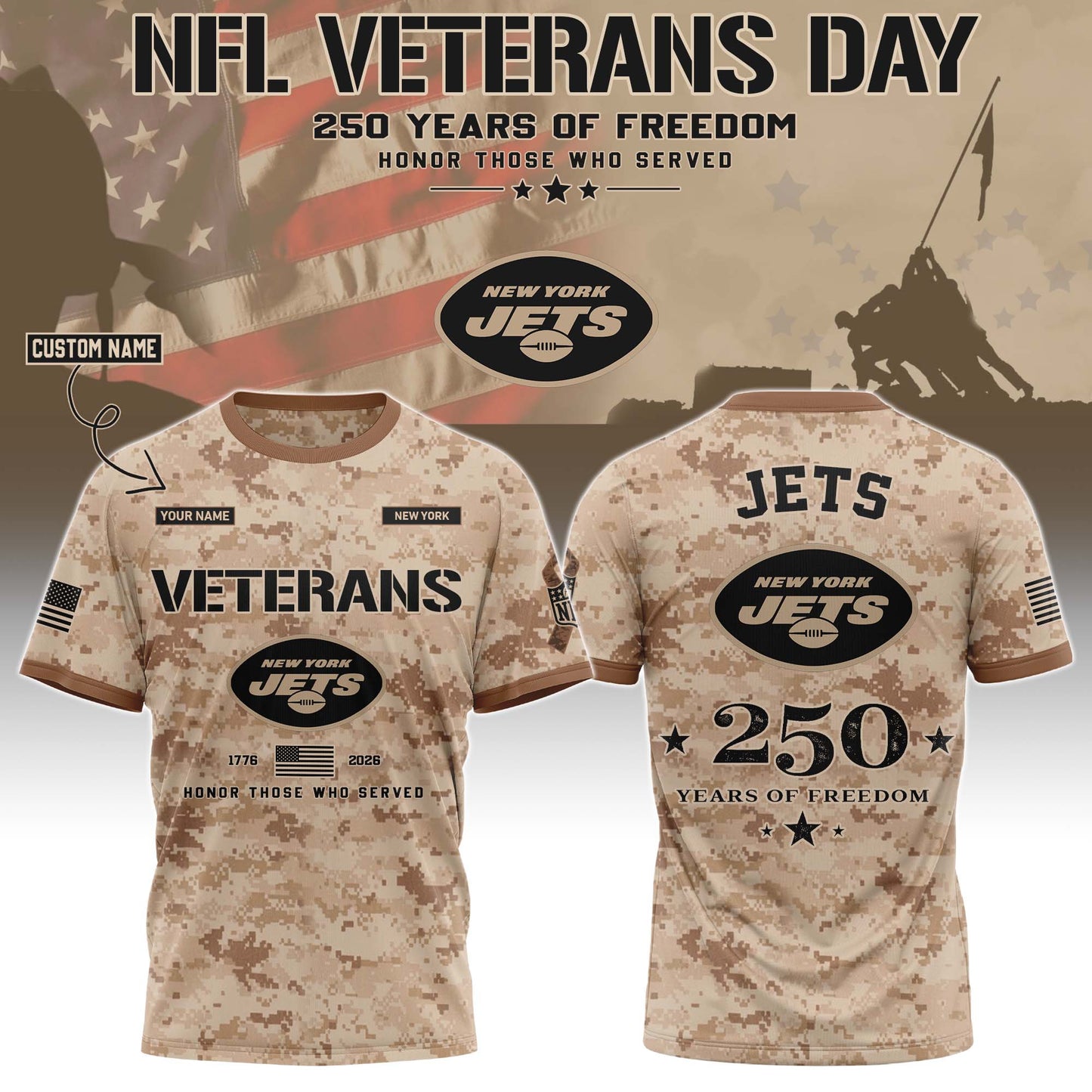 NYJ Special Veterans Day 2026 Limited Edition T.shirt