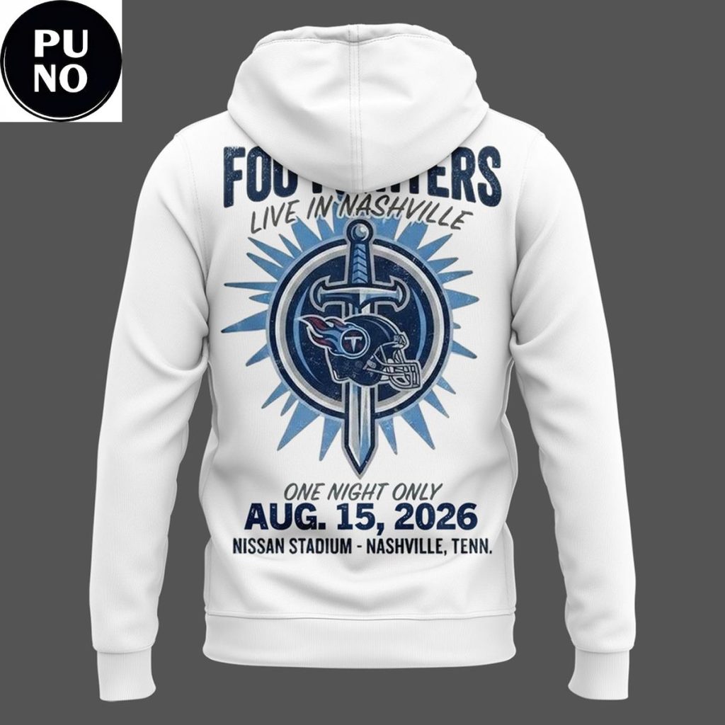 Tennessee Titans x Foo Fighters Take Cover Tour 2026 Hoodie