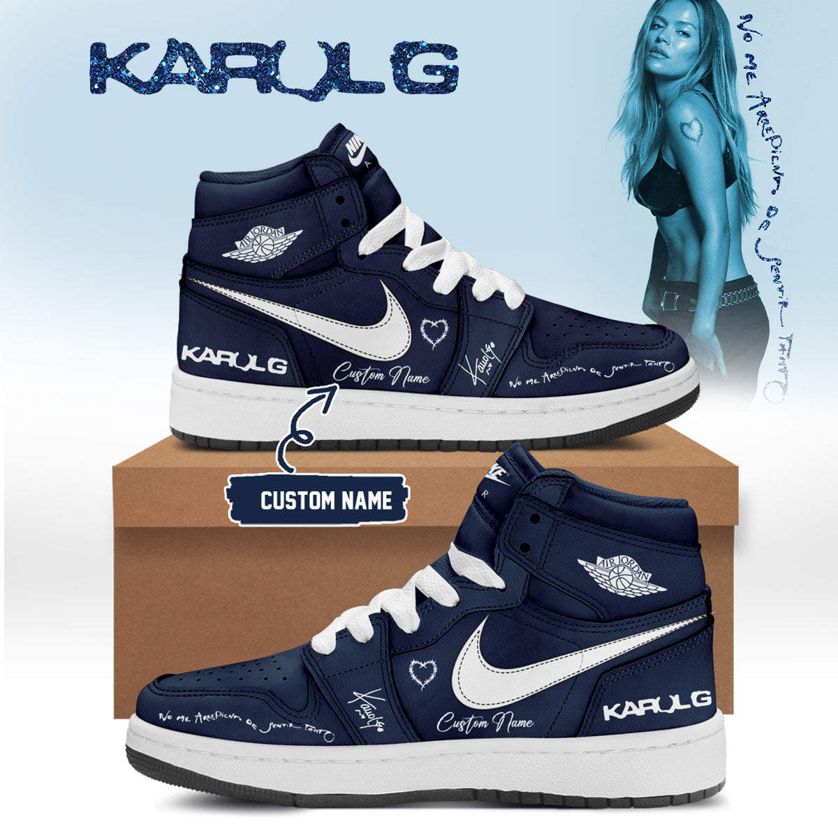 .KaRol G Album “NO ME ARREPIENTO DE SENTIR TANTO” 🩵 – Shoes 2-1