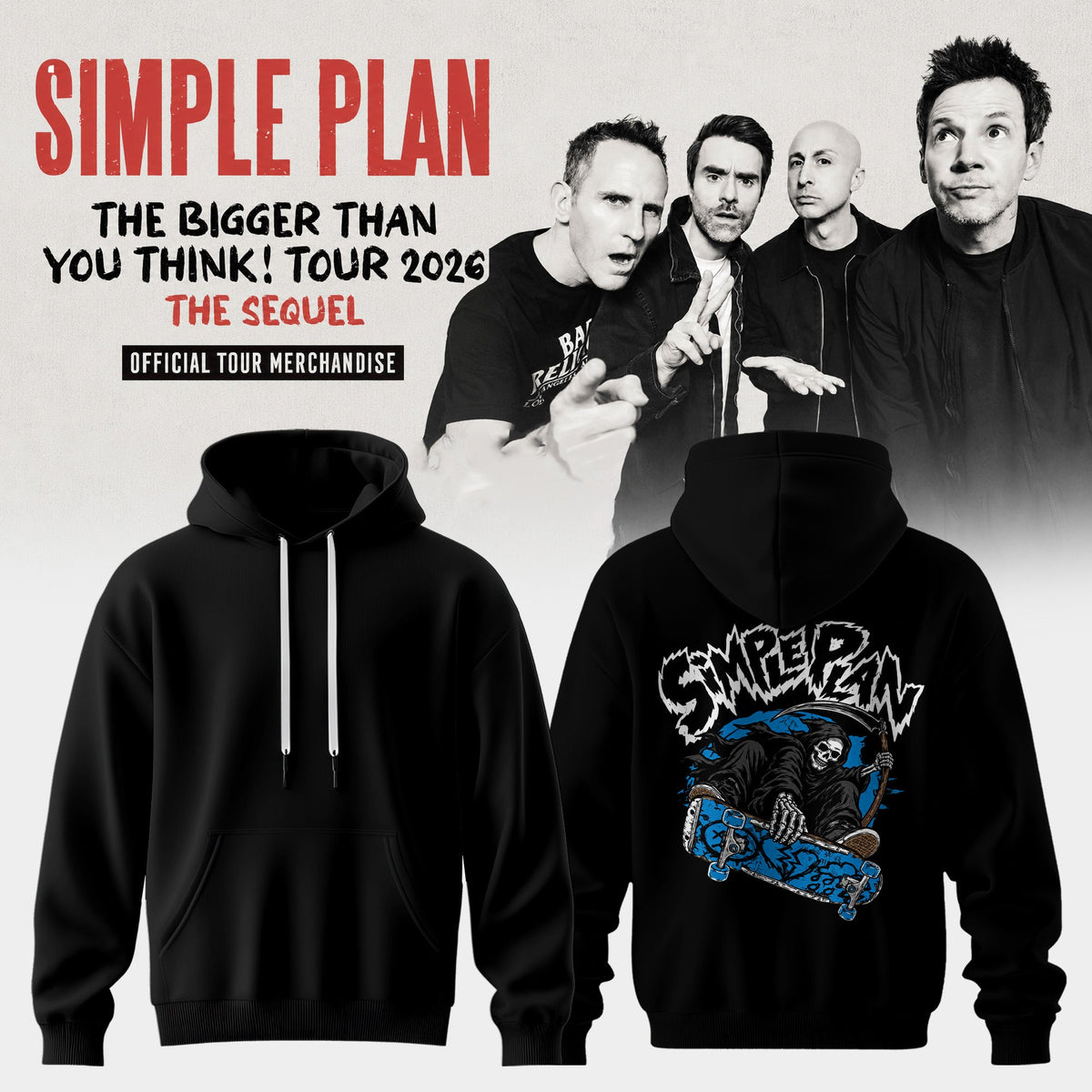 The Bigger Than You Think Tour 2026 Classic 3D Graphic Tee – Pop Punk Rock