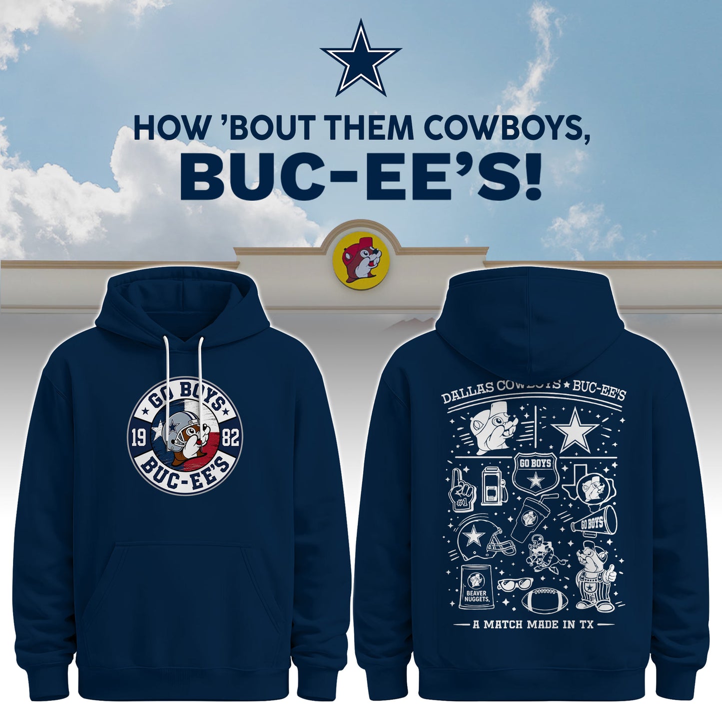 Dallas Cowboys x Buc-ee's Go Boys Hoodie #4