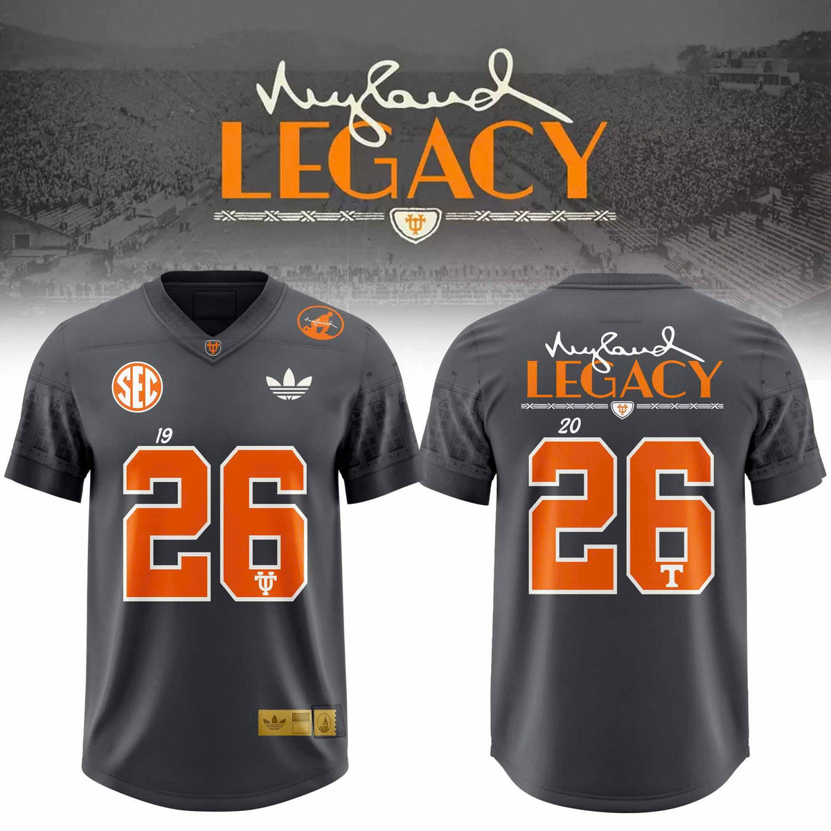 _TN Nyld Lgcy Smokey Grey Collections 3D All-Over Print Football Jersey V1