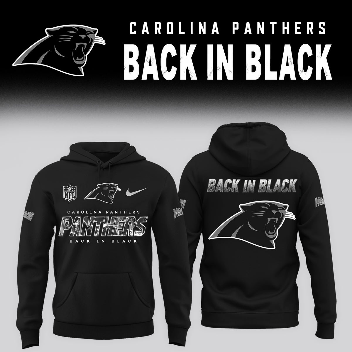 2026 Carolina Panthers - Back In Black Limited Edition Hoodie