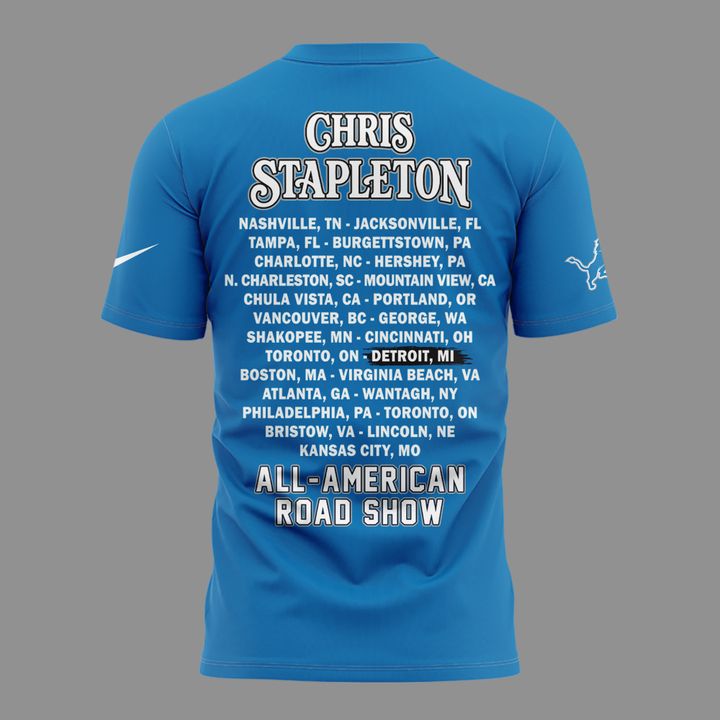 06. Limited Edition Chris Stapleton x Detroit Lions - All American Road Show T-Shirt