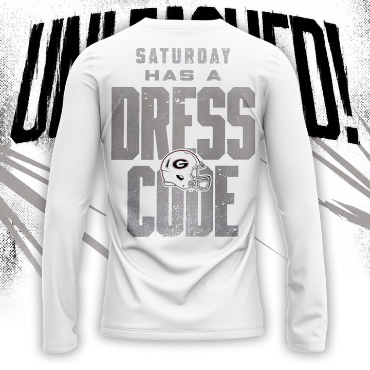 White Georgia Bulldogs Whiteout Dawgs Long Tee