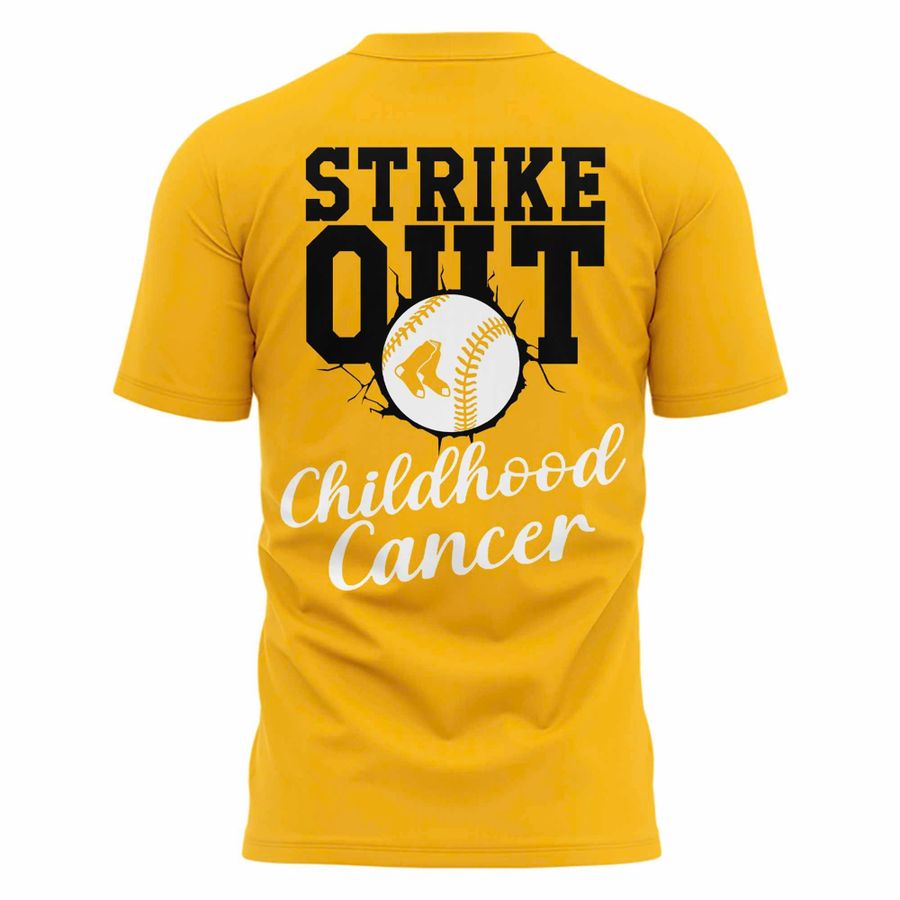 Unisex Red Sox 2026 Childhood Cancer Awareness Day T-shirt