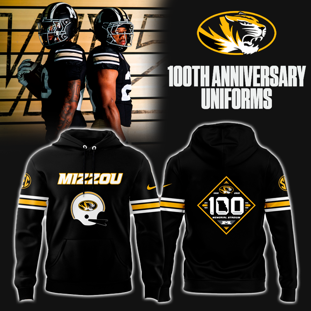 2026 Mizzou Football - 100th Anniversary Uniform