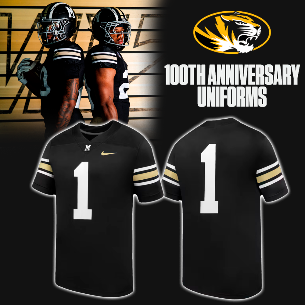 2026 Mizzou Football - 100th Anniversary Uniform