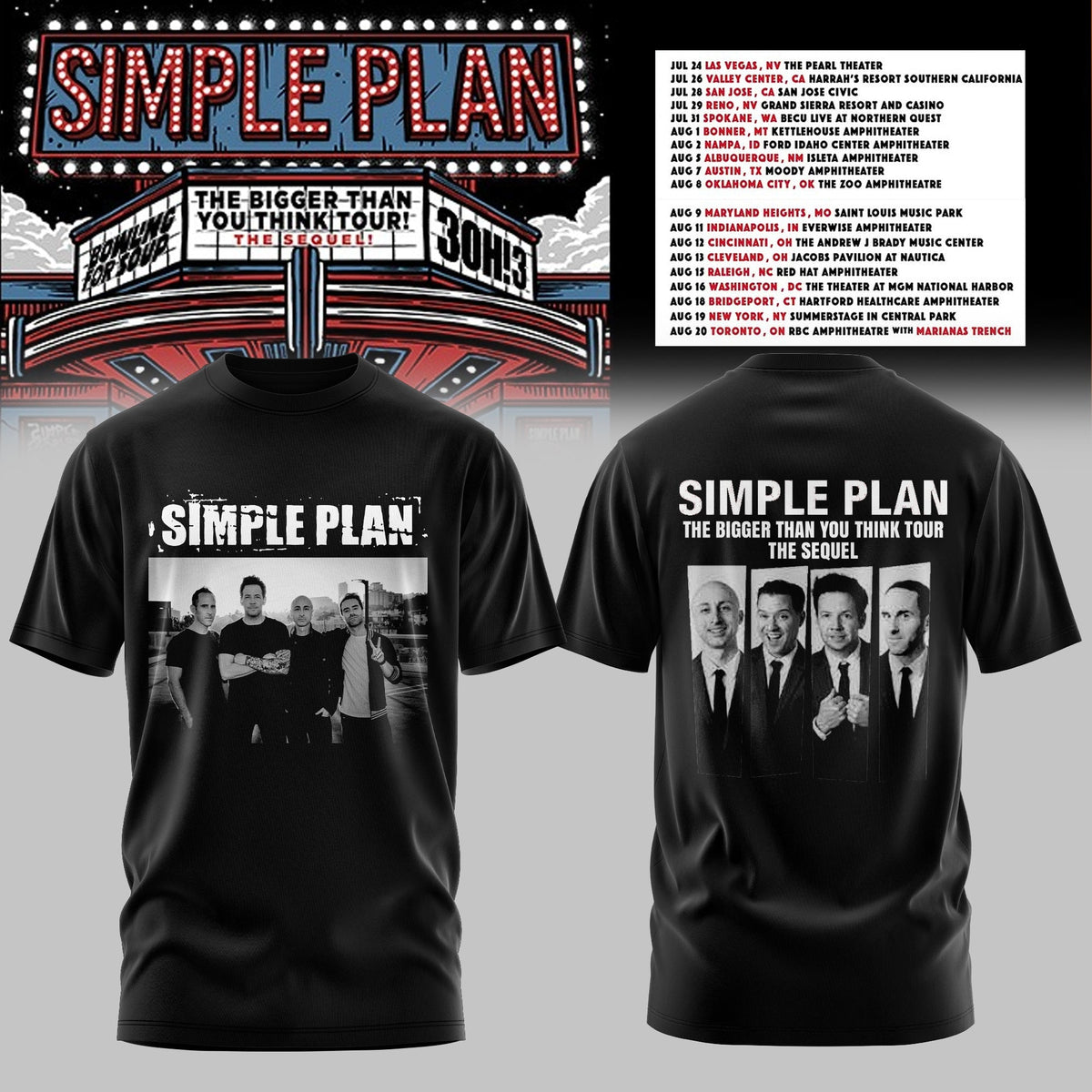 The Bigger Than You Think Tour Premium 3D TShirt – Rose Graphic Style