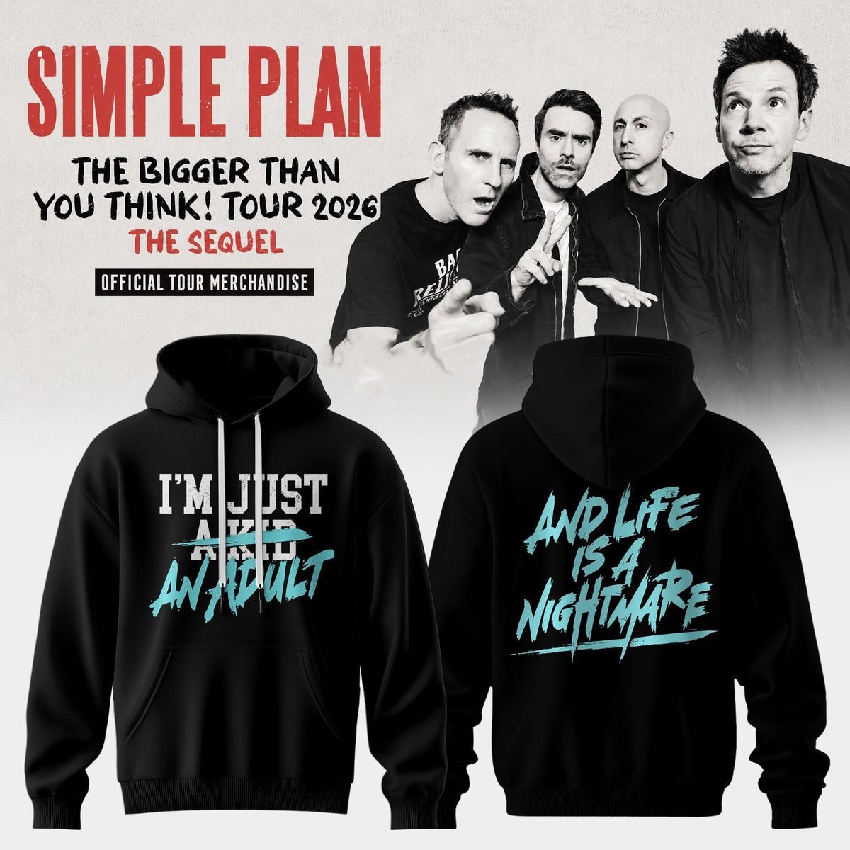 The Bigger Than You Think Tour 2026 Classic 3D Graphic Tee – Pop Punk Rock