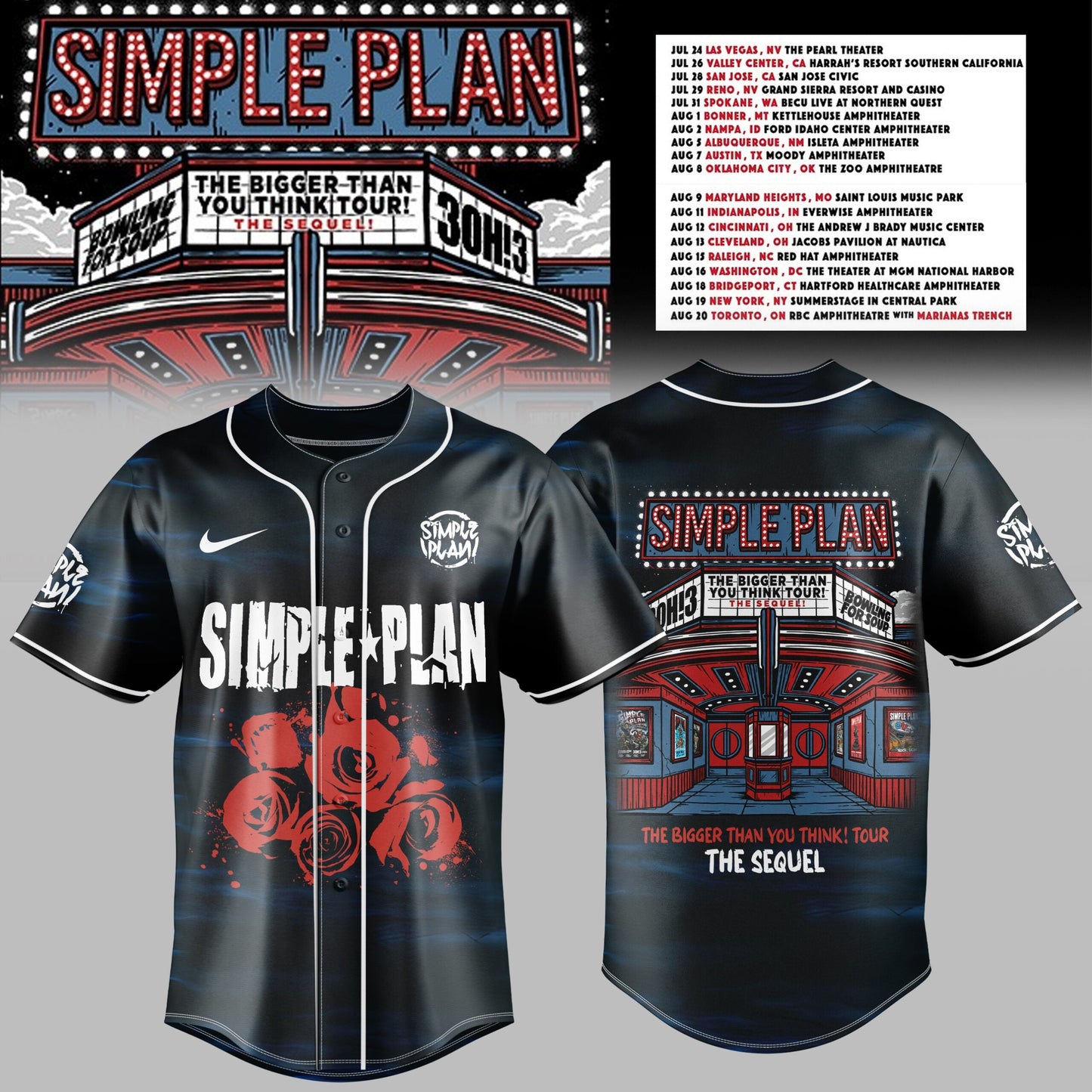 The Bigger Than You Think Tour Premium 3D Jersey – Rose Graphic Style