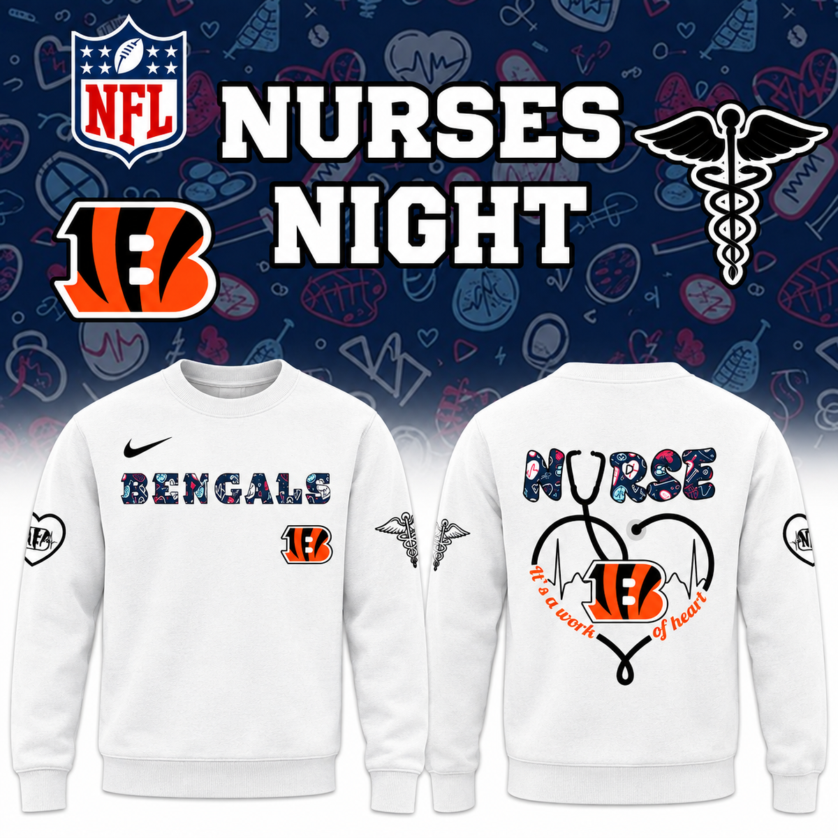 Cincinnati Football Nurse Night Tshirt