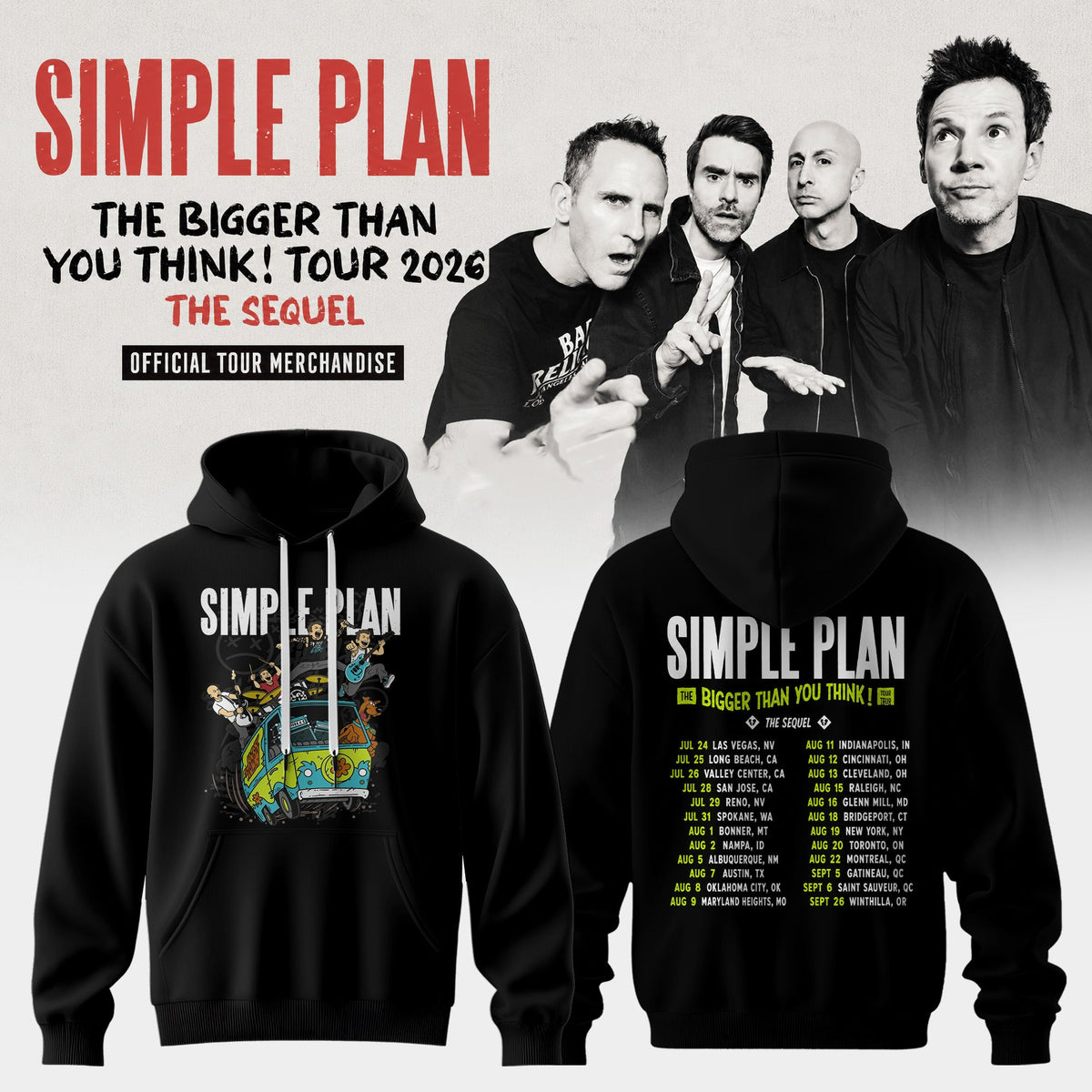 The Bigger Than You Think Tour 2026 Classic 3D Graphic Tee – Pop Punk Rock