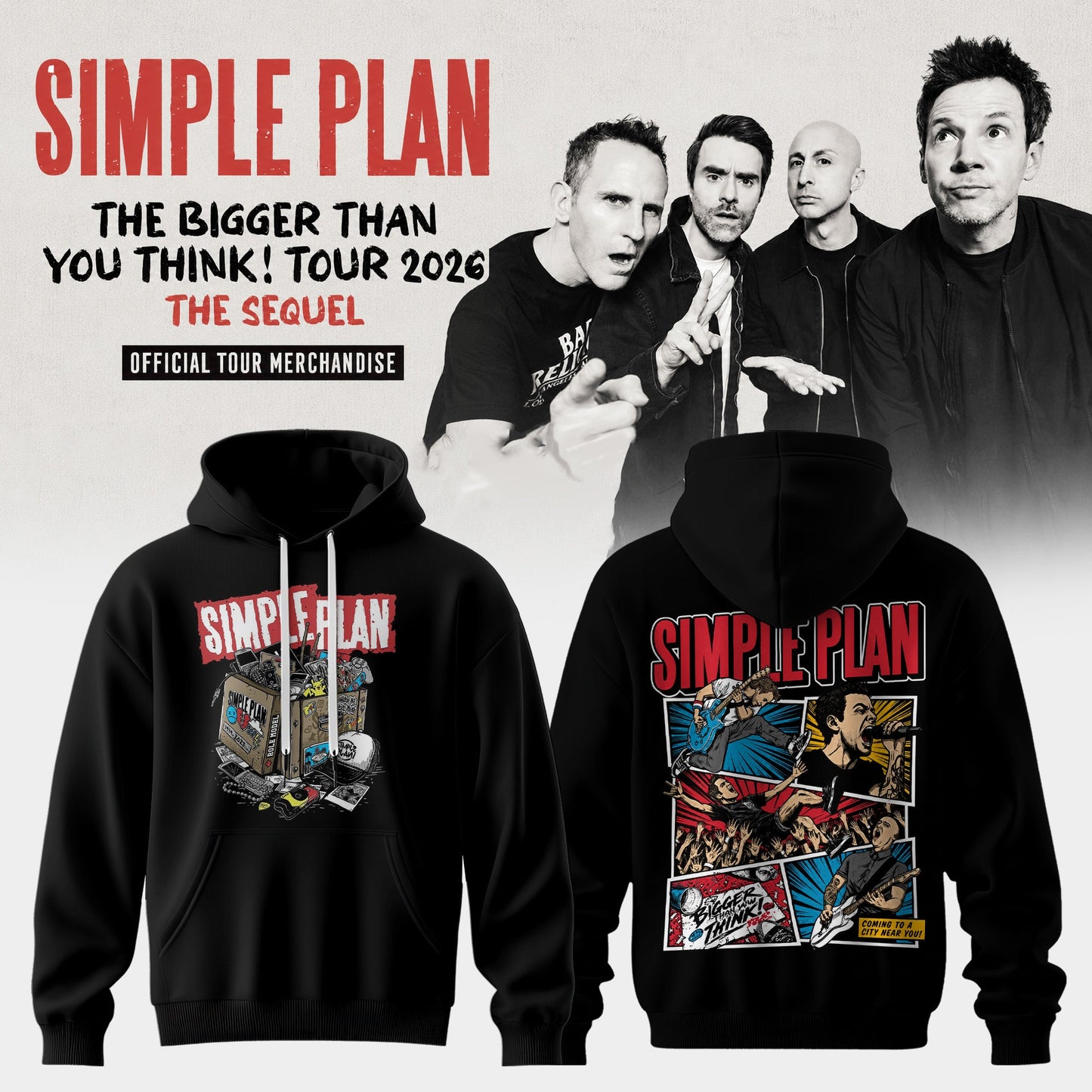 The Bigger Than You Think Tour 2026 Classic 3D Graphic Tee – Pop Punk Rock