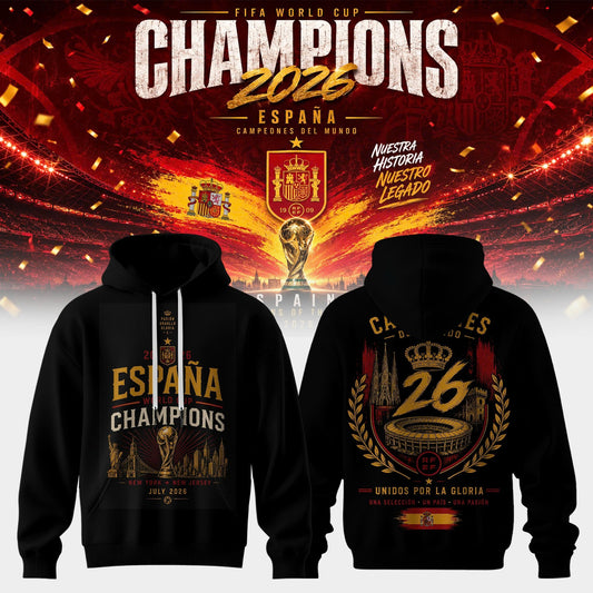 Spain World Cup Champions 2026 Hoodie