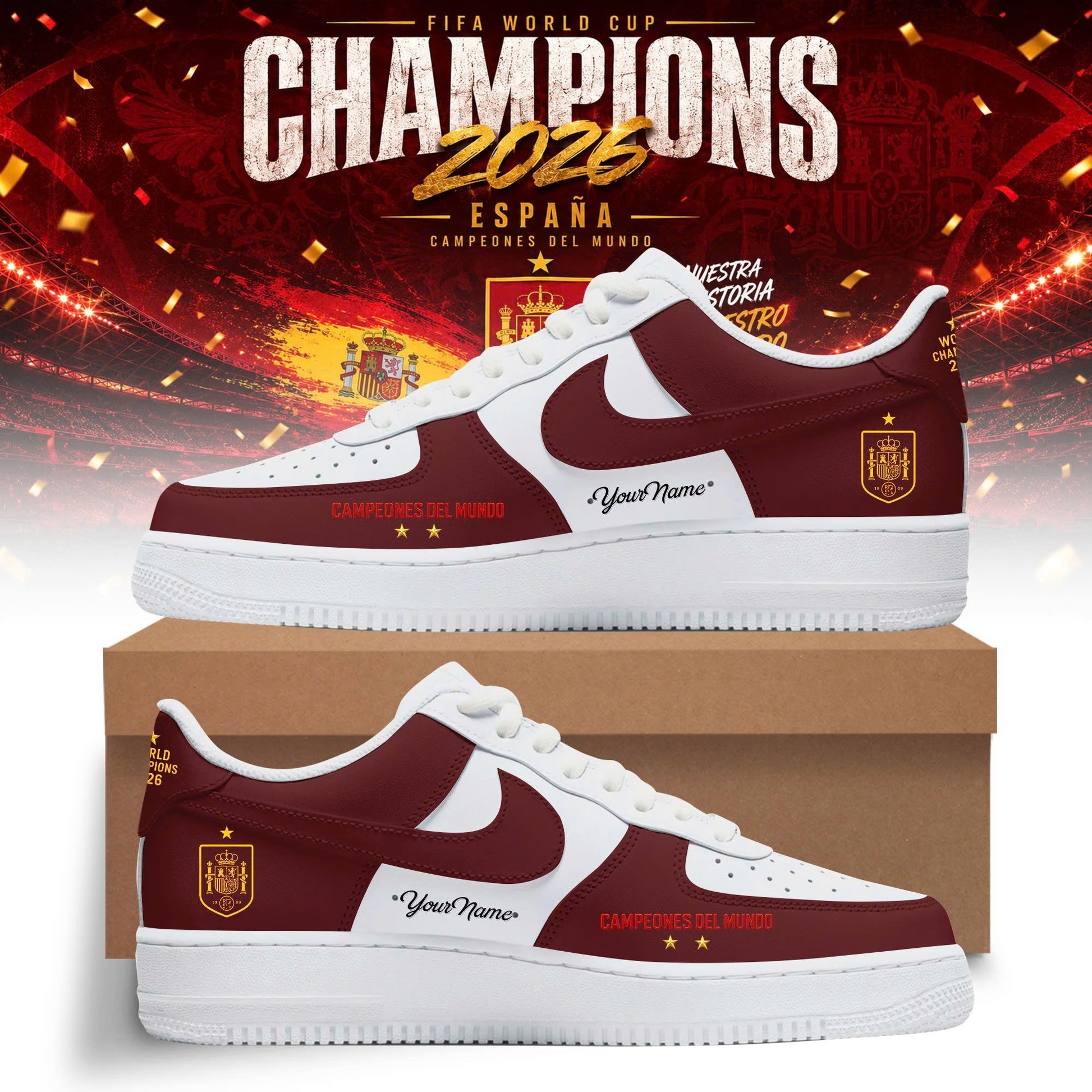 Spain World Cup Champions 2026 Limited Shoes