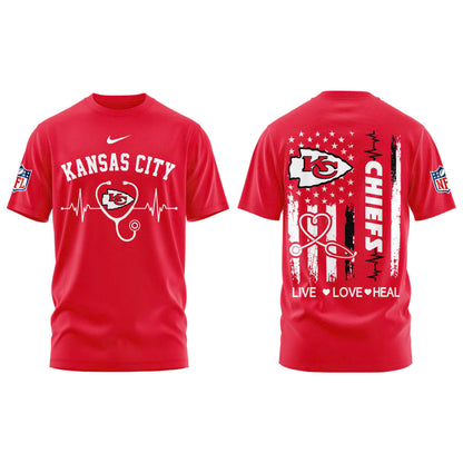 Kansas City Football Nurse Appreciation Tshirt