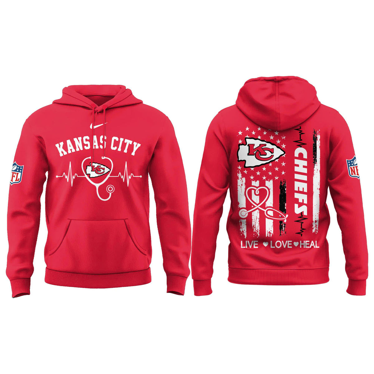 Kansas City Football Nurse Appreciation Hoodie