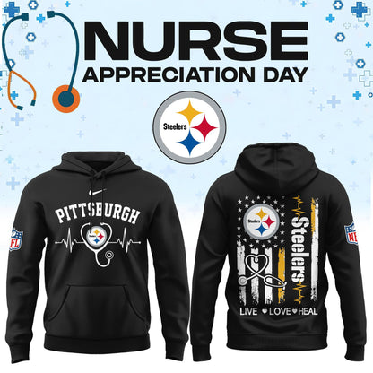 Pittsburgh Football Nurse Appreciation Hoodie