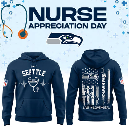 Seattle Football Nurse Appreciation Hoodie