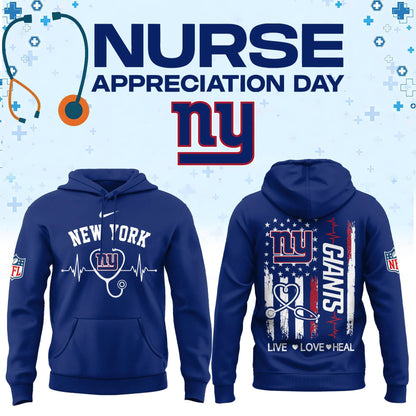 New York G Football Nurse Appreciation Hoodie