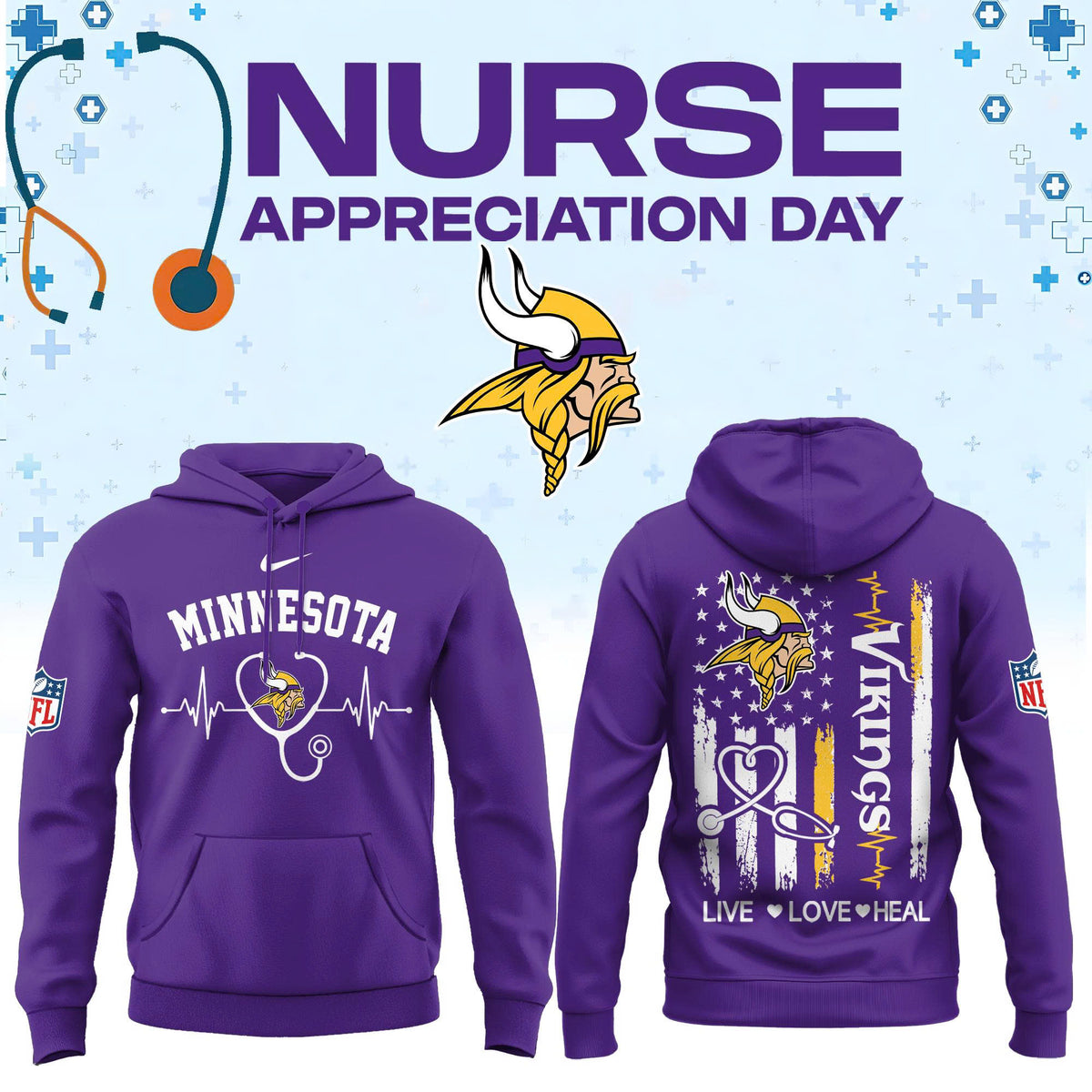 Minnesota Football Nurse Appreciation Hoodie