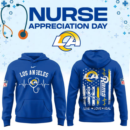 Los Angeles R Football Nurse Appreciation Hoodie