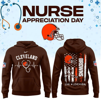 Cleveland Football Nurse Appreciation Hoodie