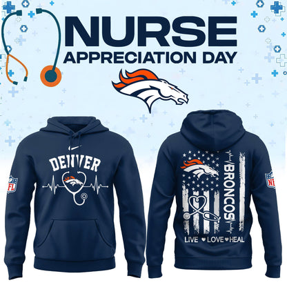 Denver Football Nurse Appreciation Hoodie