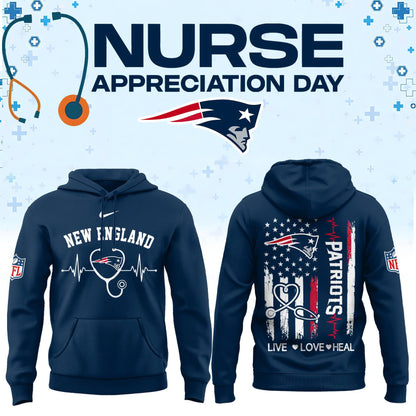 New England Football Nurse Appreciation Hoodie